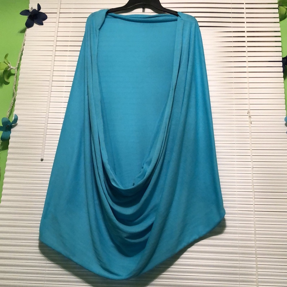 Turquoise Snood / Infinity scarf - Picture 4 of 5